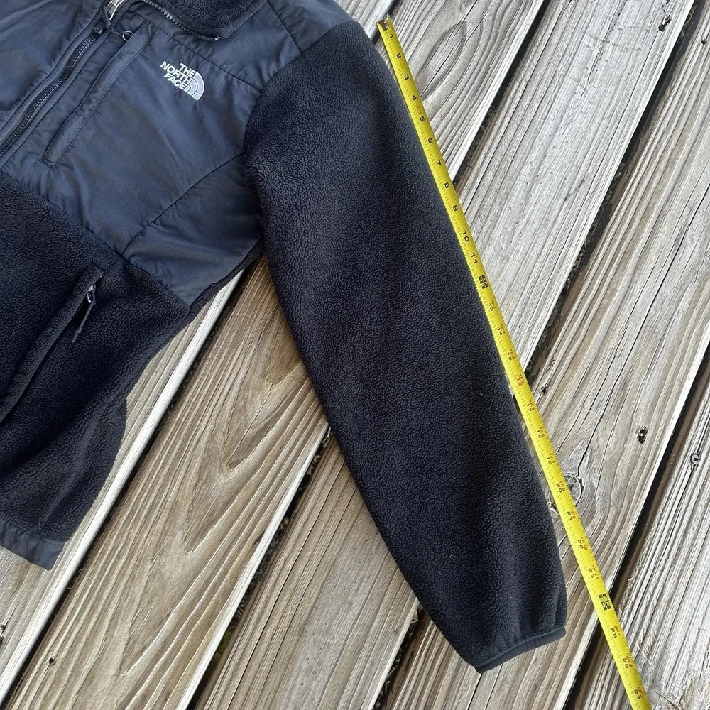 North Face Polartec Denali Women's Medium‎ Black Full Zip Jacket FLAW